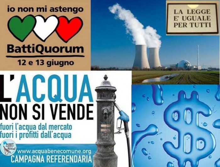 Referendum, le associazioni per il  SI