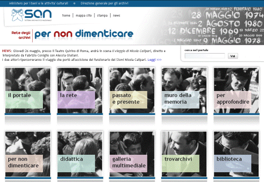Nuovi contenuti e nuova grafica sul portale della Rete degli archivi “per non dimenticare”