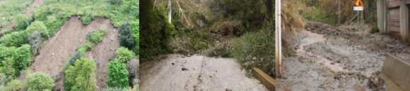 Scilla, allarme frana nella zona torrente Scirò