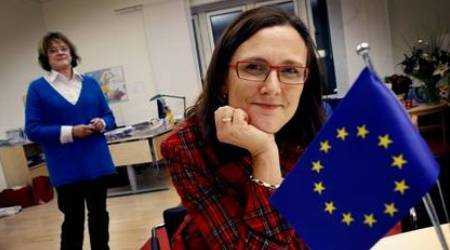 Cecilia Malmström al lancio del Migration Policy Centre