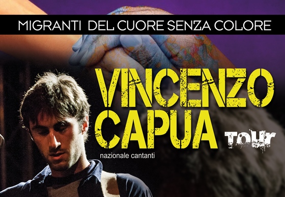 Stasera a Villa il tour di Vincenzo Capua “Migranti del cuore senza colore”