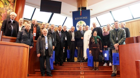 In occasione del 20° anniversario di fondazione dell’Opera pellegrini dei ‘Foulards Bianchi” tutti i direttori del Cnpi in visita nel Sud d’Italia