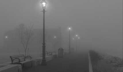 In Calabria nebbia fitta e pioggia