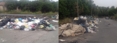 Sommerse di rifiuti le strade della Piana di Gioia Tauro