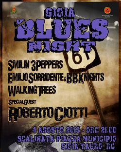 Il 4 agosto il “Gioia Blues Night”