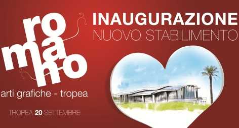 La Romano Arti Grafiche inaugura il nuovo stabilimento di Tropea