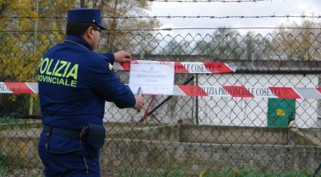 La Polizia provinciale di Cosenza impegnata a verificare le modalità di smaltimento dei reflui fognari