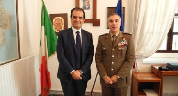 Enzo Bruno fa visita al Comandante del Comando Militare Esercito Calabria Iniziato un percorso di collaborazione con Vito Dell’Edera