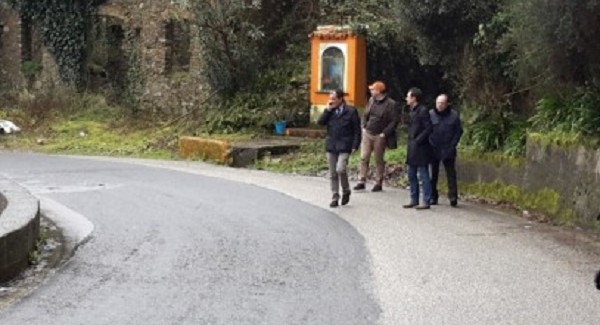 Sopralluogo di Enzo Bruno nel territorio di San Pietro a Maida Messa in sicurezza della Strada provinciale 90 e  ripristino di parte del manto stradale all’interno del centro abitato sono stati i principali problemi affrontati dal presidente della Provincia  di Catanzaro