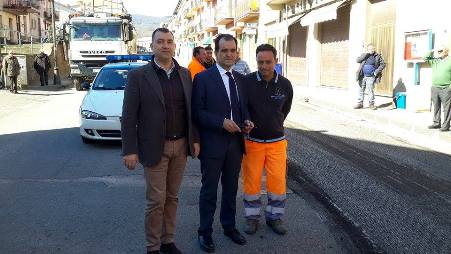 Girifalco, al via i lavori di rifacimento del manto stradale Sopralluogo del presidente della provincia di Catanzaro Enzo Bruno