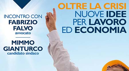 Mimmo Gianturco incontra i cittadini sabato 18 marzo Il candidato a sindaco di Lamezia Terme incontra gli elettori per parlare di Edilizia, Commercio, Artigianato e Agricoltura