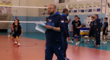 L’allenatore della nazionale italiana di pallavolo Mauro Berruto a Cinquefrondi