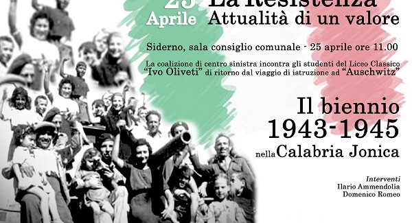 Pietro Fuda incontra i giovani per parlare di Resistenza Accoglierà gli studenti del Liceo Classico di Locri “Ivo Oliveti” di ritorno dal recente viaggio di istruzione ad Auschwitz 