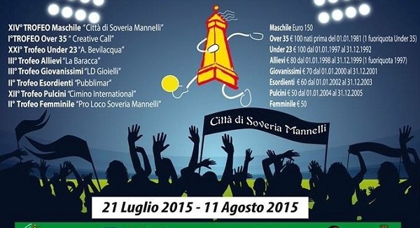 Parte il torneo di calcetto a Soveria Mannelli Dal 21 luglio all'11 agosto ritorna l'evento che ha sempre contraddistinto l'estate "soveritana"