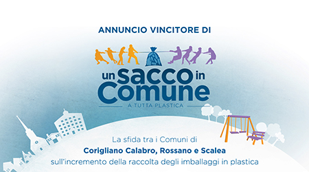 Si conclude la sfida ecologica tra Corigliano, Rossano e Scalea Mercoledì l'annuncio del comune vincitore del concorso "Un sacco in comune, a tutta plastica"