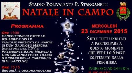 “Natale in campo” nella città di Gioia Tauro L'evento coniuga sport, impegno civico e solidarietà