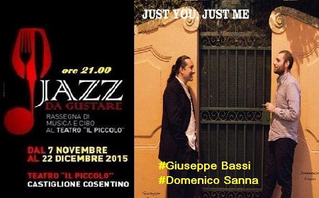 Cosenza, quinta serata del “Jazz da gustare” Sabato 5 dicembre ci sarà l’occasione di assistere alla performance di due rodate coppie “uomo-strumento” 