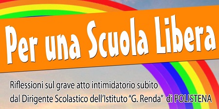 A Polistena convegno “Per una scuola libera” Verrà data rilevanza al grave atto intimidatorio subito da Zaccheria, Dirigente Scolastico dell'Istituto Renda di Polistena