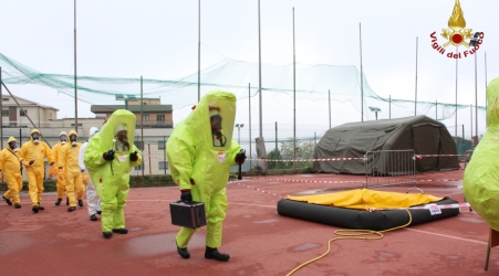 A Catanzaro il corso soccorritori NBCR Impegnati i Vigili del fuoco