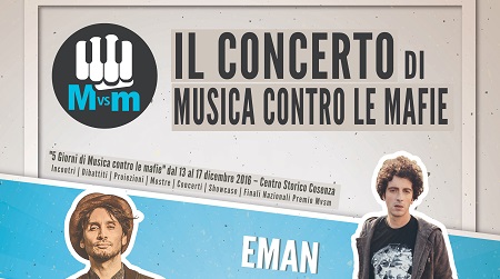 A Cosenza settima edizione “Musica contro le Mafie” Animerà la parte antica della città dal 13 al 17 dicembre