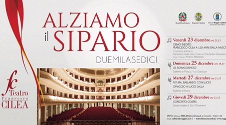 Reggio, quattro spettacoli al teatro “Cilea” Tradizione e modernità si fondano nel progetto natalizio "Alziamo il sipario 2016"