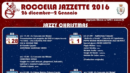 Roccella, 12 eventi all’insegna della musica jazz Il 26 dicembre parte “Roccella Jazzette 2016”