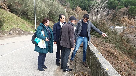 Tavolo tecnico su emergenza viabilità a Gimigliano Sopralluogo sulla Sp 34/2