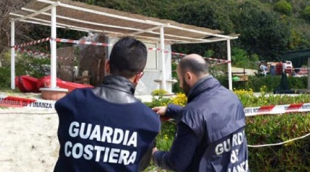 Guardia Costiera sequestra costruzione abusiva a Ricadi Era in corso la realizzazione di un manufatto in un'area sottoposta a vincolo