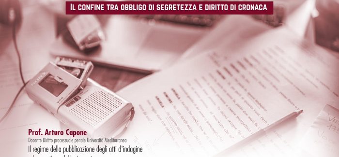 Reggio, convegno su “intercettazioni e giornalismo” Organizzato dalla rivista giuridica universitaria "Diritto 21". Si svolgerà all'università "Mediterranea"