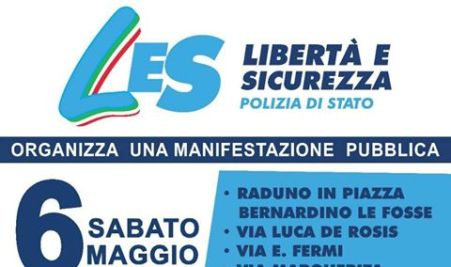 Sicurezza, manifestazione Polizia a Rossano Adesione anche dell'associazione "Basta Vittime Sulla Strada Statale 106"