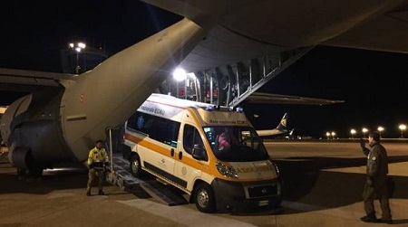 Bimba di 8 anni in pericolo di vita: trasferita a Roma Il trasporto della piccola è stato richiesto dalla Prefettura di Reggio Calabria