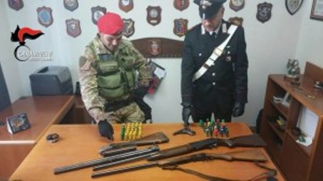 Detenzione illecita di armi, arresti domiciliari per 66enne Operazione da parte dei Carabinieri