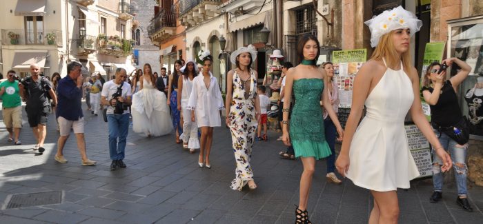 Hajar Bellari al “Taormina international fashion” La giovane modella reggina, già in passerella a Roma e Milano, immortalata dagli scatti del fotografo seminarese Peppe Russo