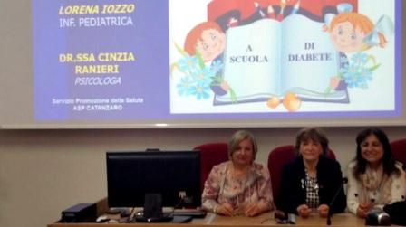 Asp Catanzaro, corso formazione “A scuola di diabete” Percorso formativo rivolto agli insegnanti delle scuole che accolgono alunni con patologia diabetica