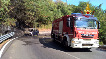 Grosso incendio divampato nel territorio di Catanzaro Evacuate alcune abitazioni