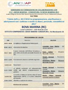 A Bova Marina il seminario organizzato da Anquap L'istituto è diretto da Irene Mafrici