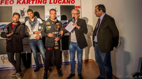 Alessandro Chiarelli sul podio del Trofeo Karting Lucano Il pilota coriglianese è arrivato terzo