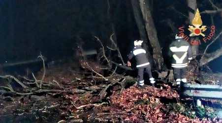 Meteo, pioggia e raffiche di vento nel Catanzarese Continuano gli interventi dei Vigili del Fuoco