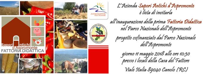 A Canolo prima fattoria didattica nel Parco Aspromonte L'inaugurazione venerdì, alle 10.30