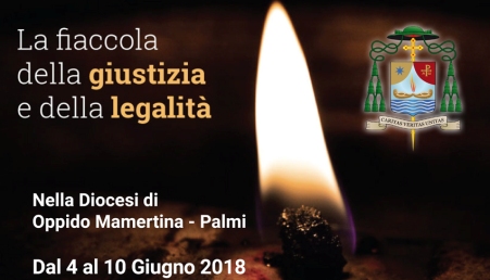 Fiaccola Giustizia e Legalità alla diocesi Oppido-Palmi Momento di crescita personale e spirituale