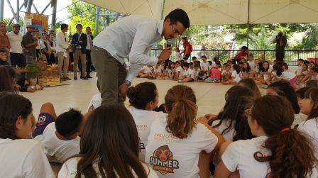 Parco Caserta, Falcomatà incontra bambini del Summer Città più pulita con alberi, parchi e aree verdi