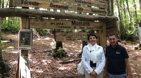 Laura Molteni in escursione nel Parco dell’Aspromonte Il vicepresidente del Consiglio comunale di Milano ha partecipato ad alcune iniziative