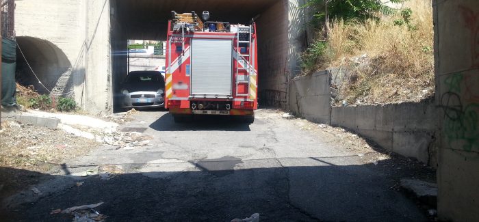 Lazzaro, sottopassi pericolosi: intervengono i vigili del fuoco Nel sottopasso stradale al km 20+750