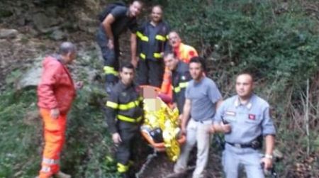 Cade in un burrone mentre cerca funghi, salvato L'uomo è precipitato per oltre 100 metri. Soccorso dai Vigili del Fuoco