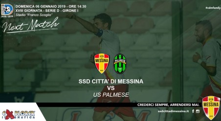 Città di Messina-Palmese: arbitra bergamasco Calvi Le altre designazioni della diciottesima giornata del campionato di serie D