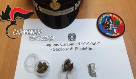 Droga all’interno dell’Ipsia di Filadelfia Controlli Serrati dei Carabinieri della Compagnia di Vibo Valentia e del Nucleo Cinofili dello Squadrone eliportato Cacciatori Calabria