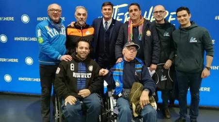 Il capitano Javier Zanetti corona il sogno dei tifosi Aida Incontro volto alla diffusione di un messaggio universale di inclusione