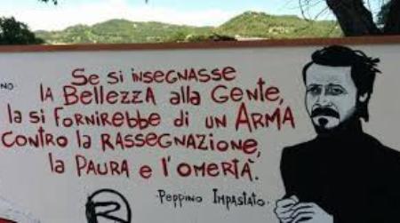 Il segno della bellezza nel ricordo di Peppino Impastato Il Comune di Cinquefrondi intitola un parco all'uomo che lottò contro la mafia ed ogni forma di sopruso