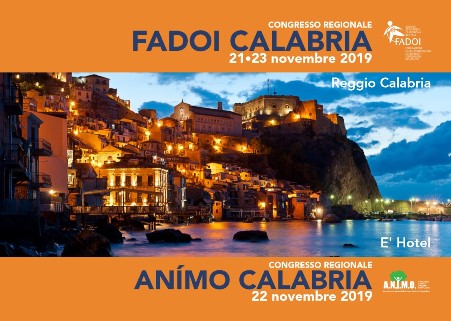 Congresso Regionale F.A.D.O.I. Calabria / A.N.I.M.O. Calabria 2019 Il Congresso è stato Organizzato dal Dott. Francesco NASSO, Presidente di F.A.D.O.I. e Direttore della Struttura Operativa di Medicina Interna del P.O. di Polistena