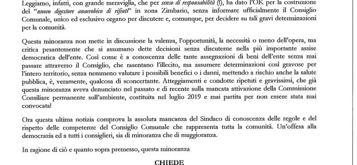 Rosarno, la minoranza chiede la convocazione del consiglio comunale